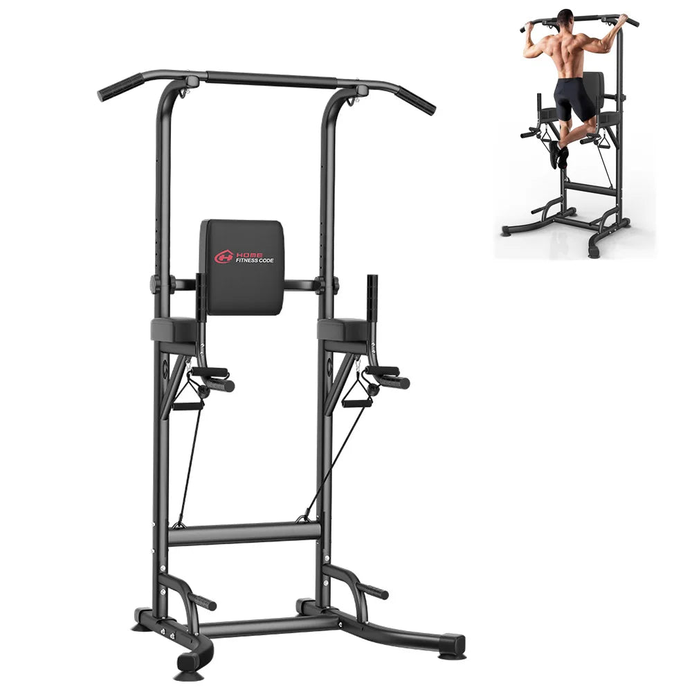 Power Tower für zu Hause – Dip-Station, Klimmzugstange, Multifunktions-Power Tower für Liegestütze, Bauch- und Krafttraining im Fitnessstudio