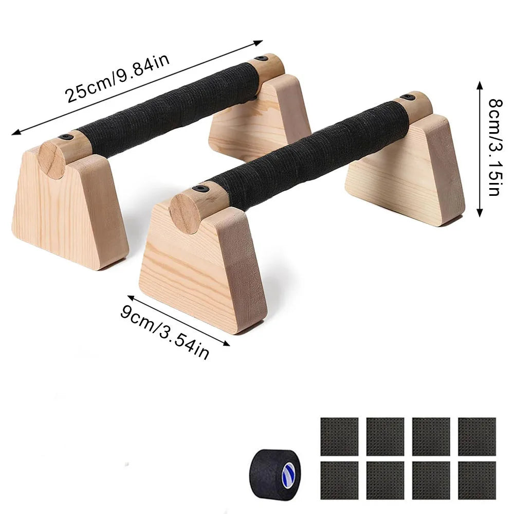Holz-Liegestützgriffe für Home-Workout