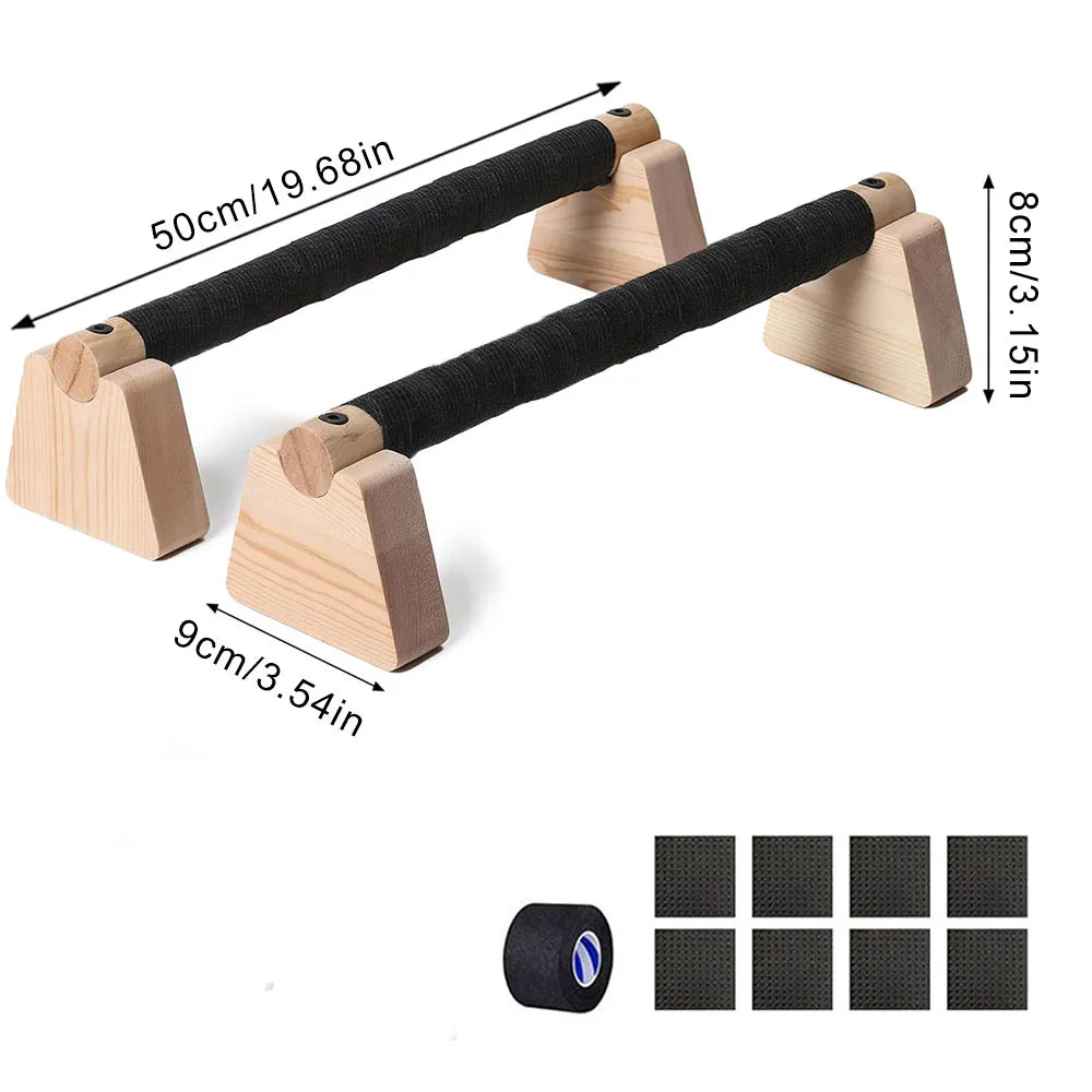 Holz-Liegestützgriffe für Home-Workout