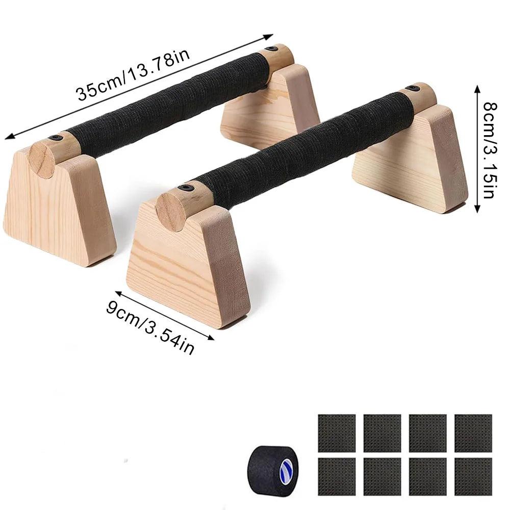 Holz-Liegestützgriffe für Home-Workout