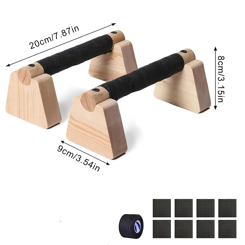 Holz-Liegestützgriffe für Home-Workout