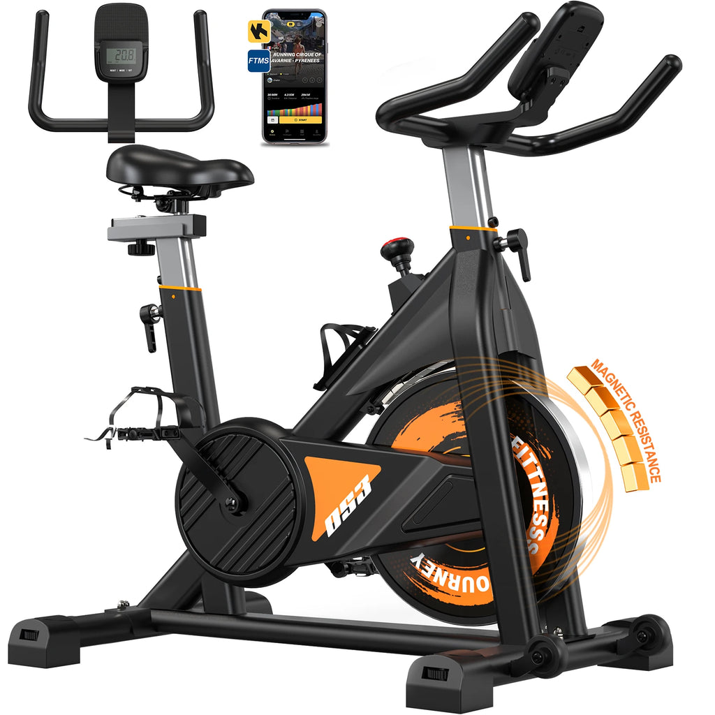 MettleMatic Magnet-Ergometer – Fitnessbike mit Bluetooth & LCD