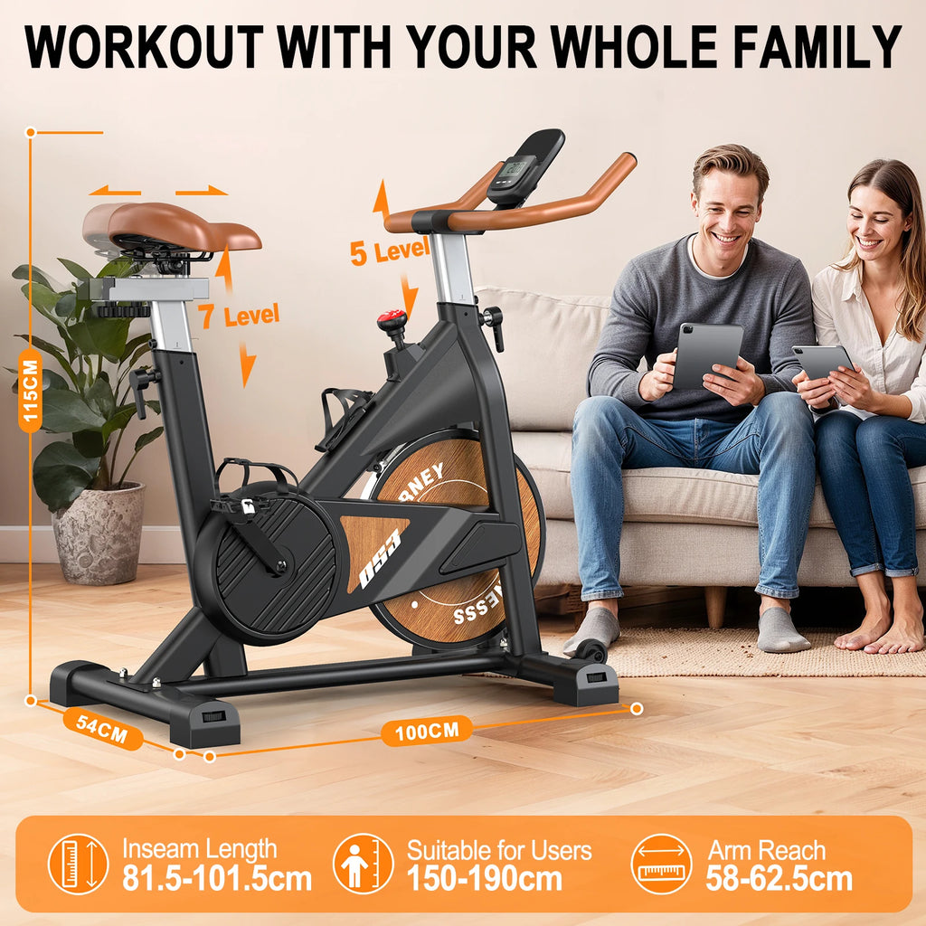MettleMatic Magnet-Ergometer – Fitnessbike mit Bluetooth & LCD