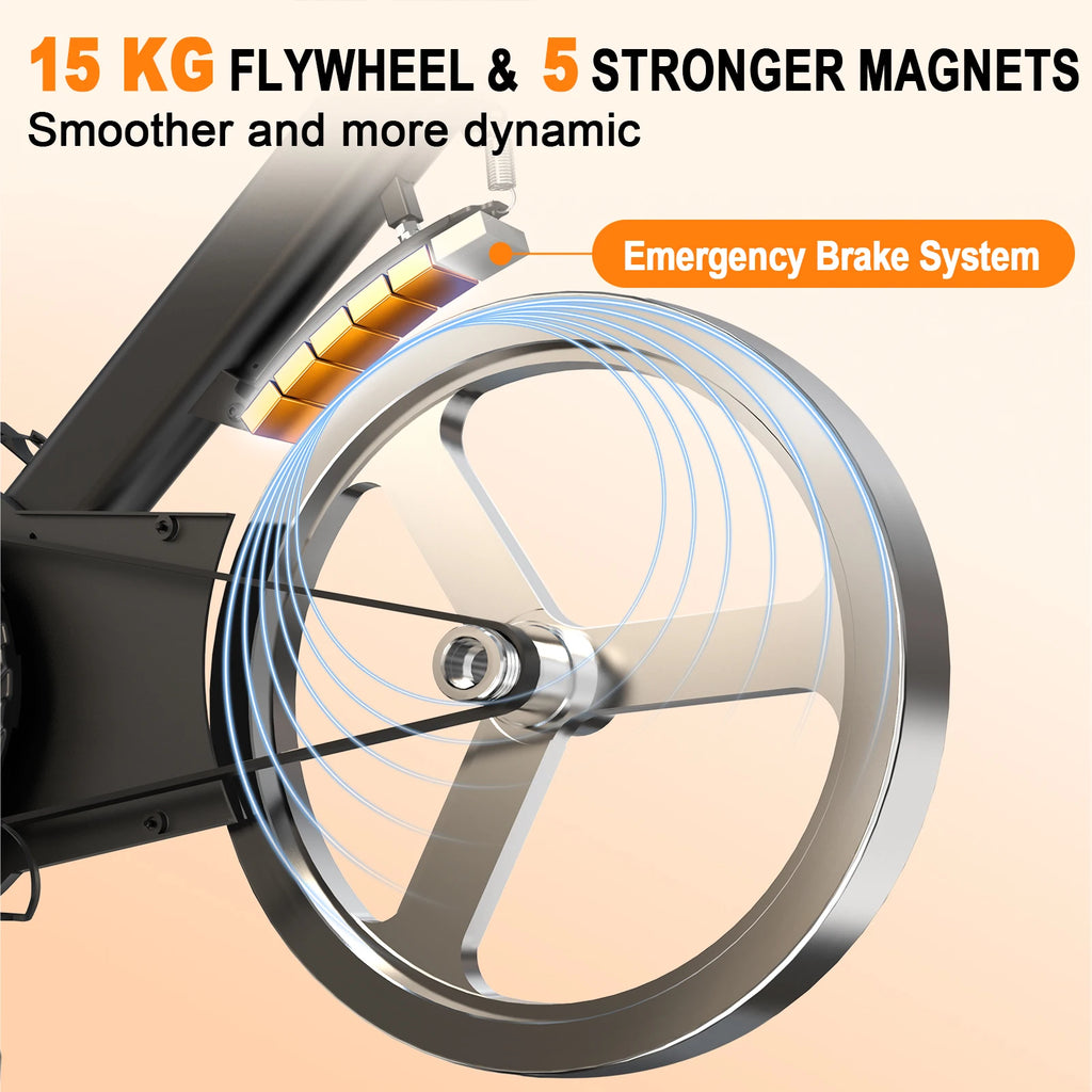 MettleMatic Magnet-Ergometer – Fitnessbike mit Bluetooth & LCD
