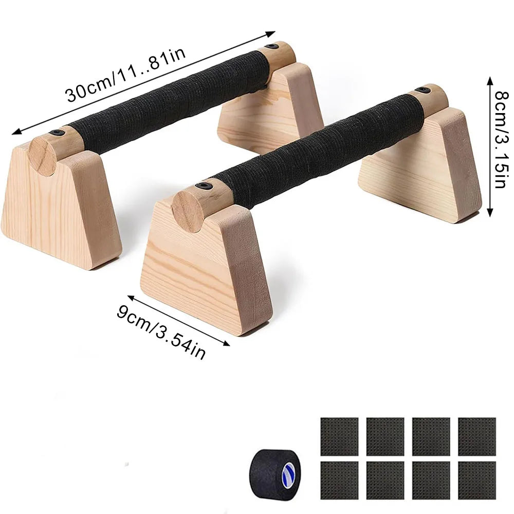 Holz-Liegestützgriffe für Home-Workout