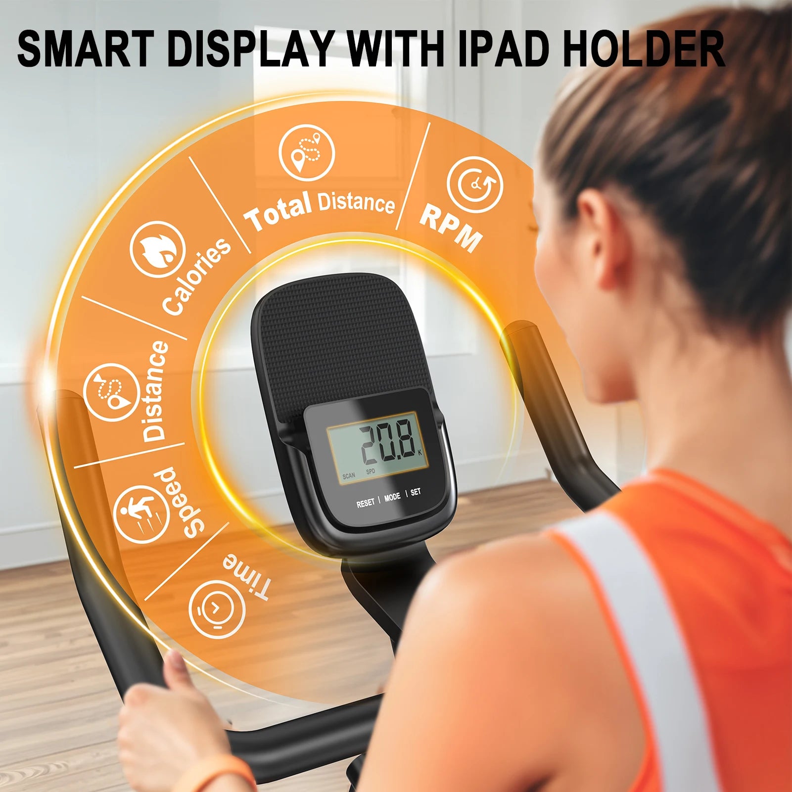 MettleMatic Magnet-Ergometer – Fitnessbike mit Bluetooth & LCD